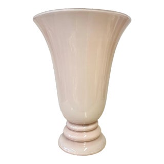 Vintage CVV Vianne French Pink Cased Glass Lamp For Sale