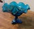 Royal Blue Mid 20th Century Viking Art Glass Bluenique Epic Three Footed Compote For Sale - Image 8 of 12
