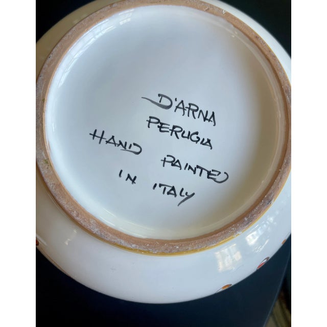 Ceramic Italian Hand Painted Ceramic Biscotti Jar For Sale - Image 7 of 7