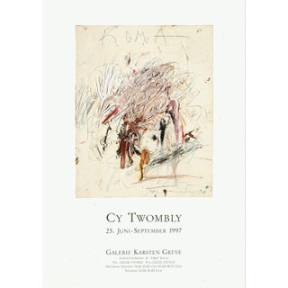 Cy Twombly Exhibition Poster, 1997 For Sale