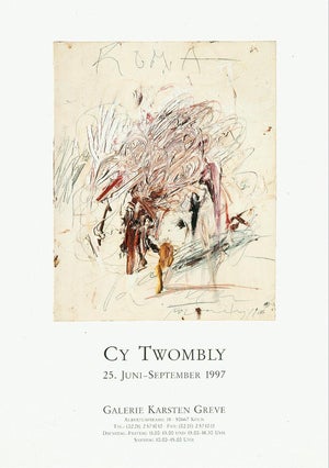 Cy Twombly Exhibition Poster, 1997