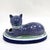 Vintage Staffordshire Recumbent Cat Mantle Statue Figurine Right Facing For Sale - Image 4 of 9