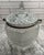 Elegant vintage Anchor Hocking Wexford ice bucket featuring beautifully textured clear pressed glass in the iconic diamond...