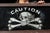 Antique Rog Odd Fellows “Caution” Skull and Crossbones Sign For Sale - Image 4 of 6