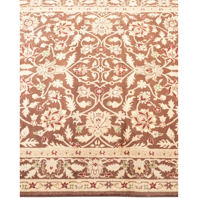 Solo Rugs Mogul, One-of-a-Kind Hand-Knotted Area Rug in Brown, 3' 1" x 5' 4" For Sale - Image 4 of 8