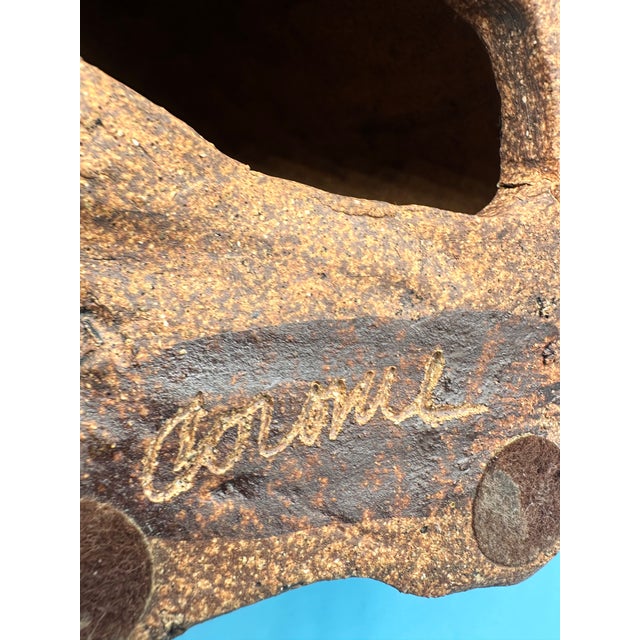 Rare Signed Raul Coronel Ceramic Lion Sculpture Monumental Mid-Century 1960s For Sale - Image 13 of 17