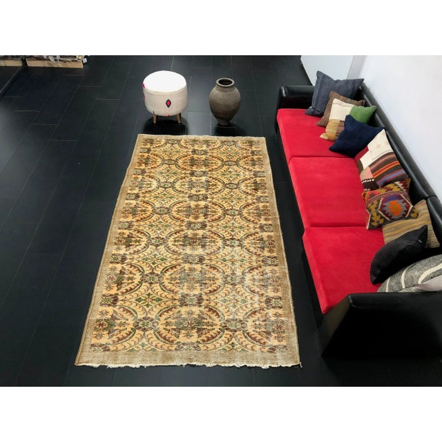 Vintage Floral Design Anatolian Turkish Handmade Rug For Sale - Image 11 of 11