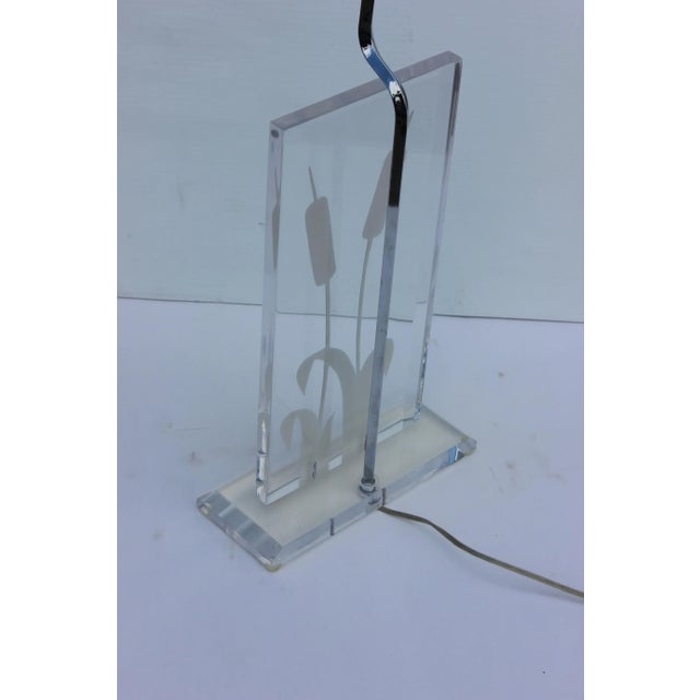 Mid-Century Modern 1970s Italian Lucite Table Lamps - a Pair For Sale - Image 3 of 12