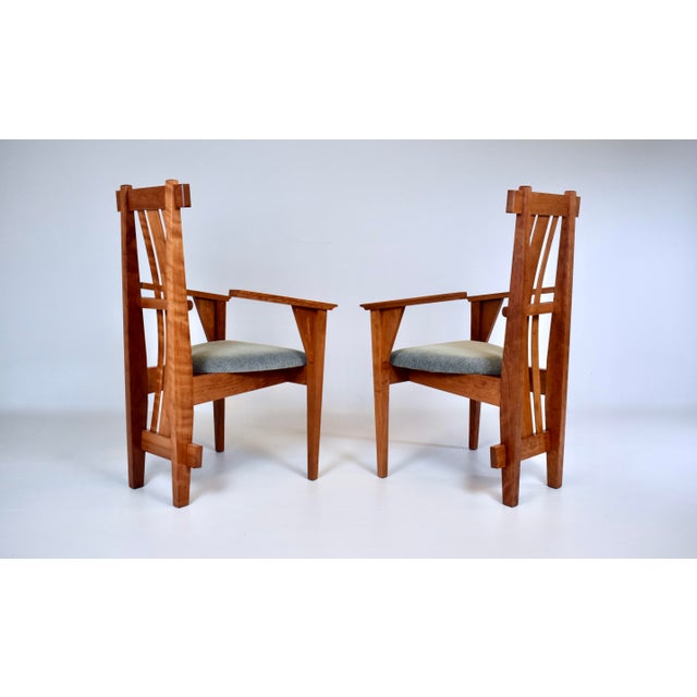 Arts and Crafts Douglas Green for Green Furniture Design Armchairs For Sale - Image 9 of 15