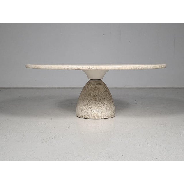 Finale 1790 Travertine Coffee Table by Peter Draenert, Germany, 1970s For Sale - Image 11 of 11