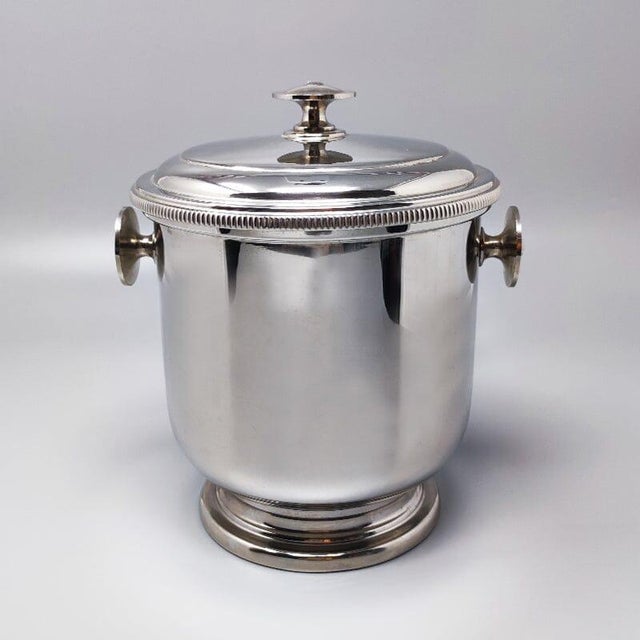 Metal Ice Bucket in Stainless Steel from Macabo, Italy, 1960s For Sale - Image 7 of 7