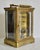 Brass Corniche Carriage Clock Antique French Beveled Glass Mechanical For Sale - Image 11 of 15