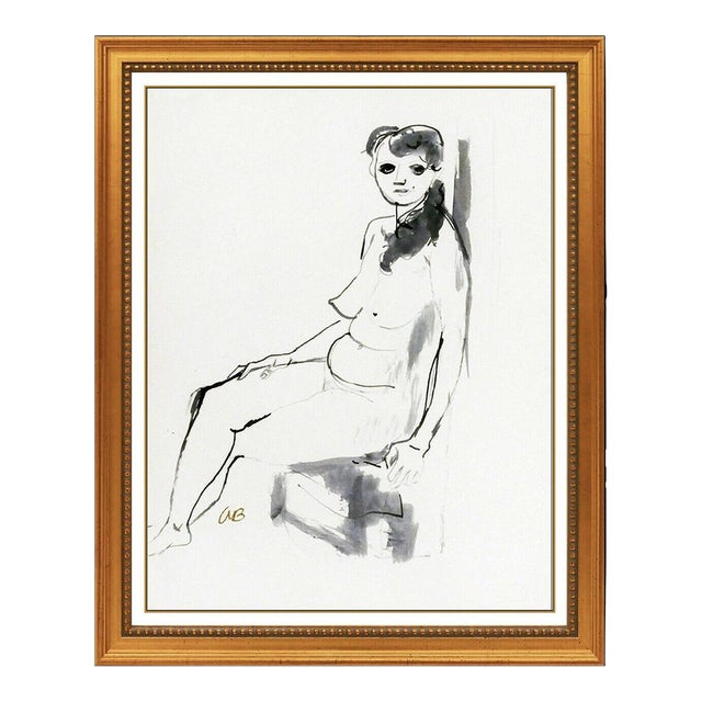 Mid 20th Century Resting, Aaron Bohrod For Sale