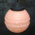 French Pink Reeded Clichy Glass Pendant Lamp For Sale - Image 6 of 8