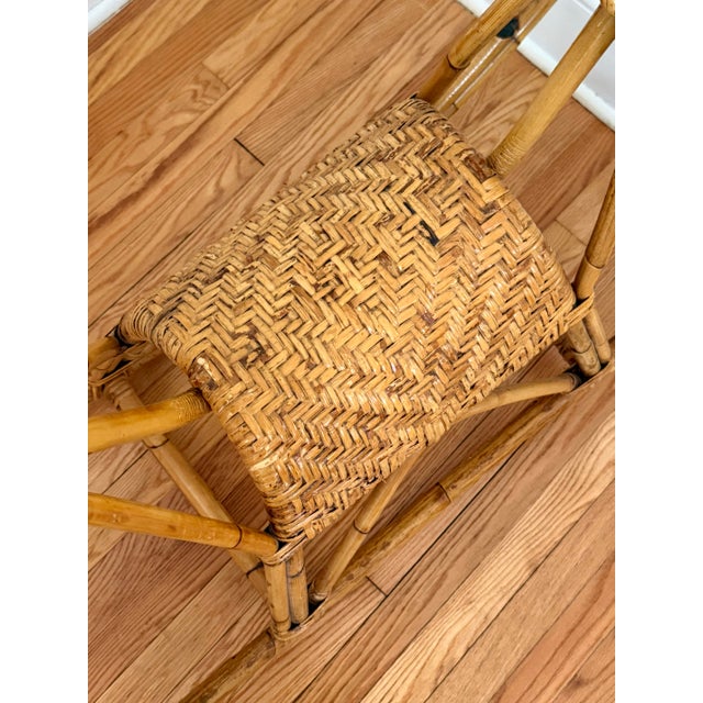 Large Mid-Century Franco Albini Bamboo Rattan Rocking Horse For Sale - Image 10 of 12