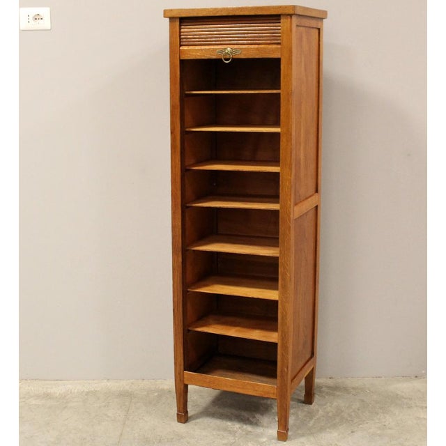 Vintage Filing Cabinet in Oak, 1920s For Sale - Image 6 of 16