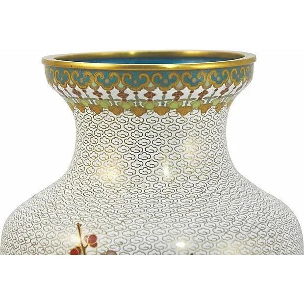 Chinese 9" Tall Cloisonne Garden Vase For Sale In Chicago - Image 6 of 8