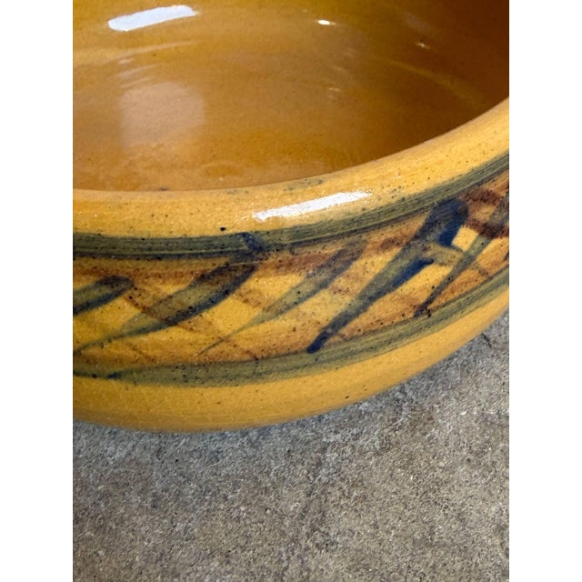 1960s Yellow Lillerød Lervarefabrik Danish Ceramic Bowl 1960s Mid-Century Modern For Sale - Image 5 of 10