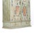 Folk Art Rustic Farmhouse Painted Bridal Cabinet, 1794 For Sale - Image 4 of 14