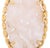Chinese Carved Floral Motif Rose Quartz 14k Yellow Gold Pendant For Sale - Image 4 of 6