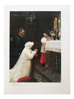 1985 After Pablo Picasso, "The First Communion" Parisian Full-Color Print