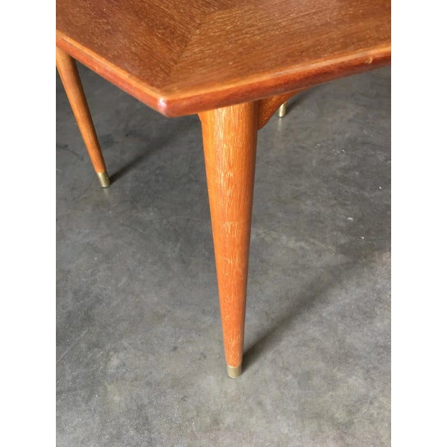 1950s 1950s Brown Saltman Mahogany Extendable Dining Table by John Keal For Sale - Image 5 of 11
