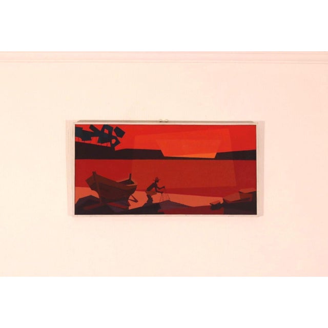 Mid-Century Modern David M Gösta, Fisherman, 1950s, Oil on Canvas, Framed For Sale - Image 3 of 18