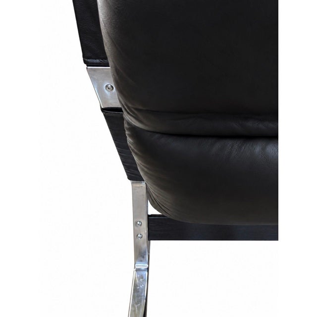 Animal Skin Vittorio Introini for Saporiti Italia P60 Lounge Chair & P61 Ottoman, Italy 1970 For Sale - Image 7 of 14