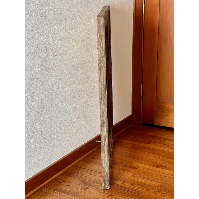 1990s Rustic Wood-Framed Wall Mirror For Sale In Dallas - Image 6 of 11