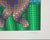 Op-Art Victor Vasarely the Golfer LTD Serigraph, Hand Signed Art LTD Green Blue For Sale - Image 4 of 8