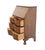 Brown Lammert's Furniture Solid Mahogany Traditional Style 31" Serpentine Front Secretary Desk For Sale - Image 8 of 14