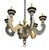 French Country Paul Ferrante French Country Paint Decorated Chandelier For Sale - Image 3 of 3