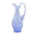 Blue Mid-Century Murano Art Glass Mezza Filigrana Pitcher, Italy, 1960s For Sale - Image 8 of 8