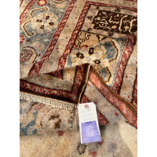 Antique Turkish Rug 8.10 X 5.7 For Sale - Image 4 of 5