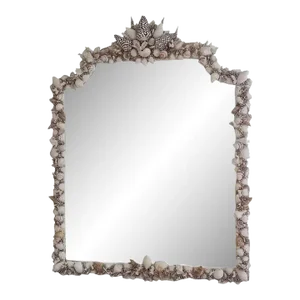 Handmade Natural Sea Shell Encrusted Wall Mirror