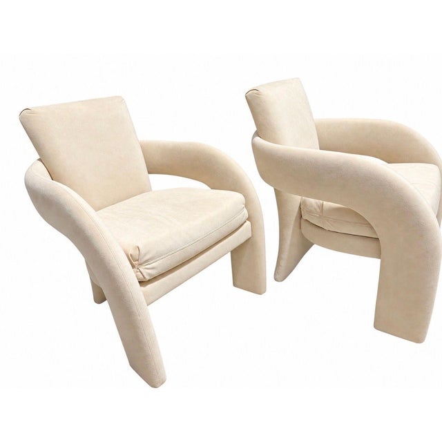 Postmodern Pair Carsons Elephant Lounge Chairs, 1980 For Sale - Image 3 of 8