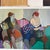 Original Itzchak Tarkay Oil on Canvas, Figurative Interior Scene Striking original oil on canvas by renowned Israeli...