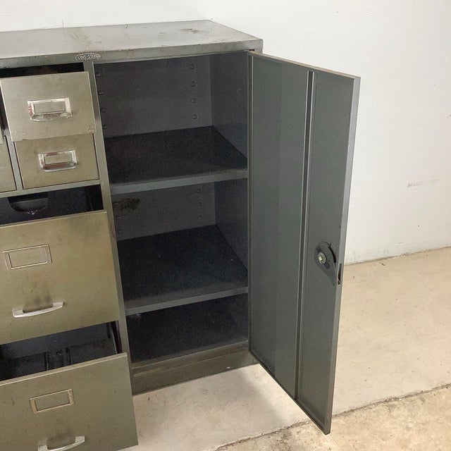 Vintage Industrial Modern Filing Cabinet For Sale In Philadelphia - Image 6 of 12