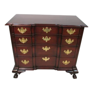 1930s Mahogany Block Front Chest