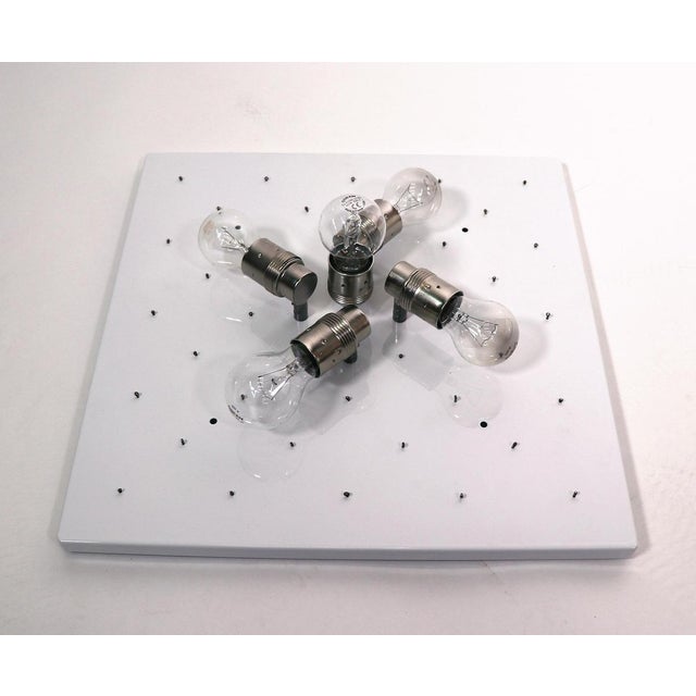 Pyramid Flush Mount in Tulipan Murano Glass & Nickel, 1960s, Austria For Sale - Image 12 of 13