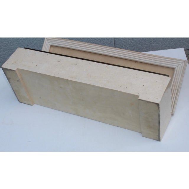 Metal Maitland Smith Tessellated Stone Pagoda Box For Sale - Image 7 of 9