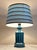 1980s Vintage Blue Ceramic Table Lamp, 1980s For Sale - Image 5 of 9
