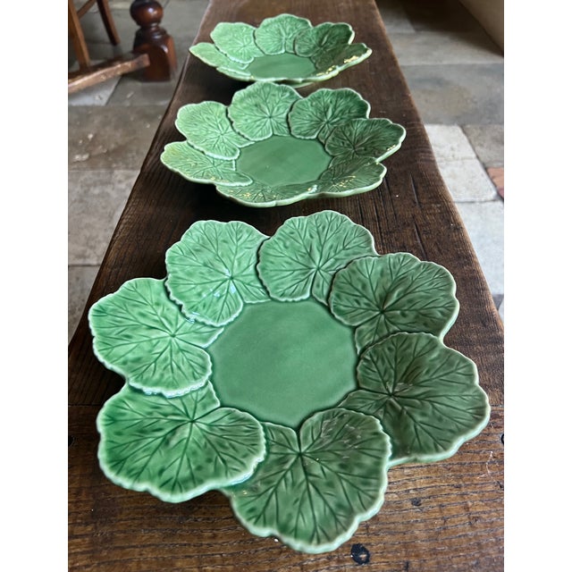 Bordallo Pinheiro Geranium Bowls, Portugese- Set of 8 For Sale In San Francisco - Image 6 of 13