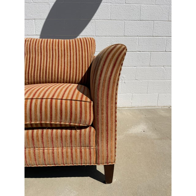 Vintage Stickley Brand Classic Upholstered Club Chair For Sale - Image 10 of 15