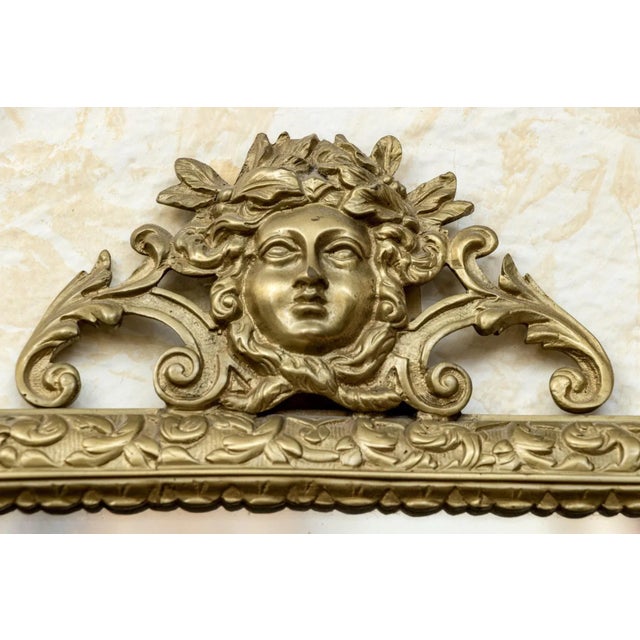 Antique Pair Brass Girandole Mirrors, France For Sale In Raleigh - Image 6 of 9