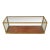 Vintage European Brass Frame Tabletop Display Case For Sale