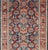 Tribal Antique Persian Tabriz Gallery Rug With Large Scale Florals in Medium Blue Field For Sale - Image 3 of 14