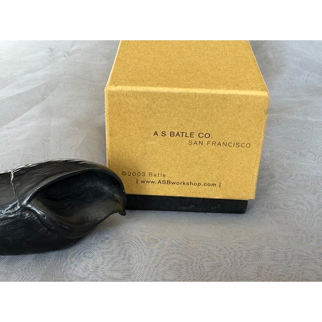 Contemporary Graphite Shell Sculpture by Agelio Batle For Sale - Image 3 of 10