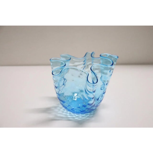 Italian Murano Glass Handkerchief Vase, 1950s For Sale - Image 7 of 10