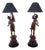 20th Century Figurative Lamps, France, 1890s, Set of 2 For Sale